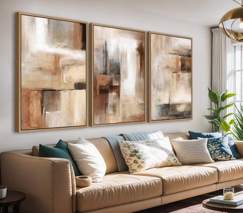 Large framed canvas wall - large,